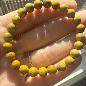 beautiful Mookaite Yellow energy bracelet
